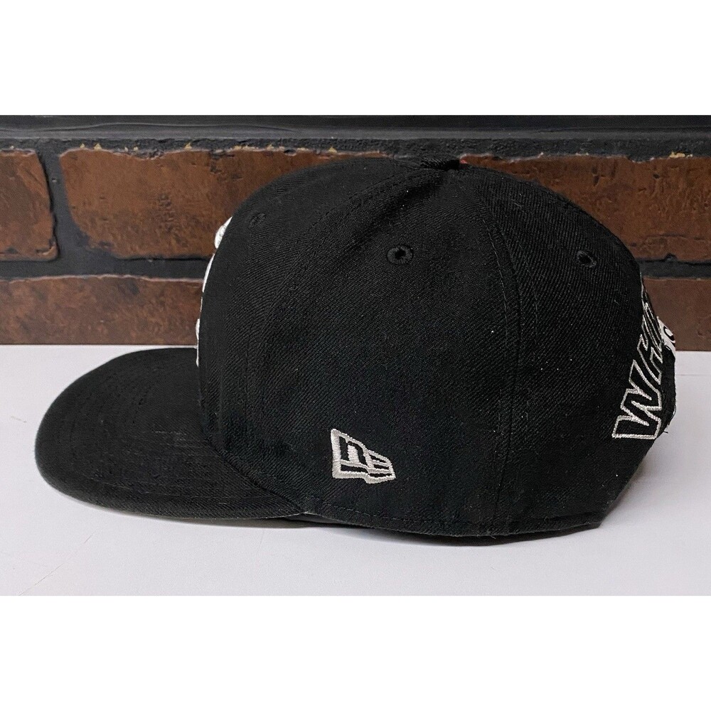 Chicago White Sox Hat Cap Mens SnapBack Black White Rear Spellout New Era 9Fifty - Picture 3 of 11